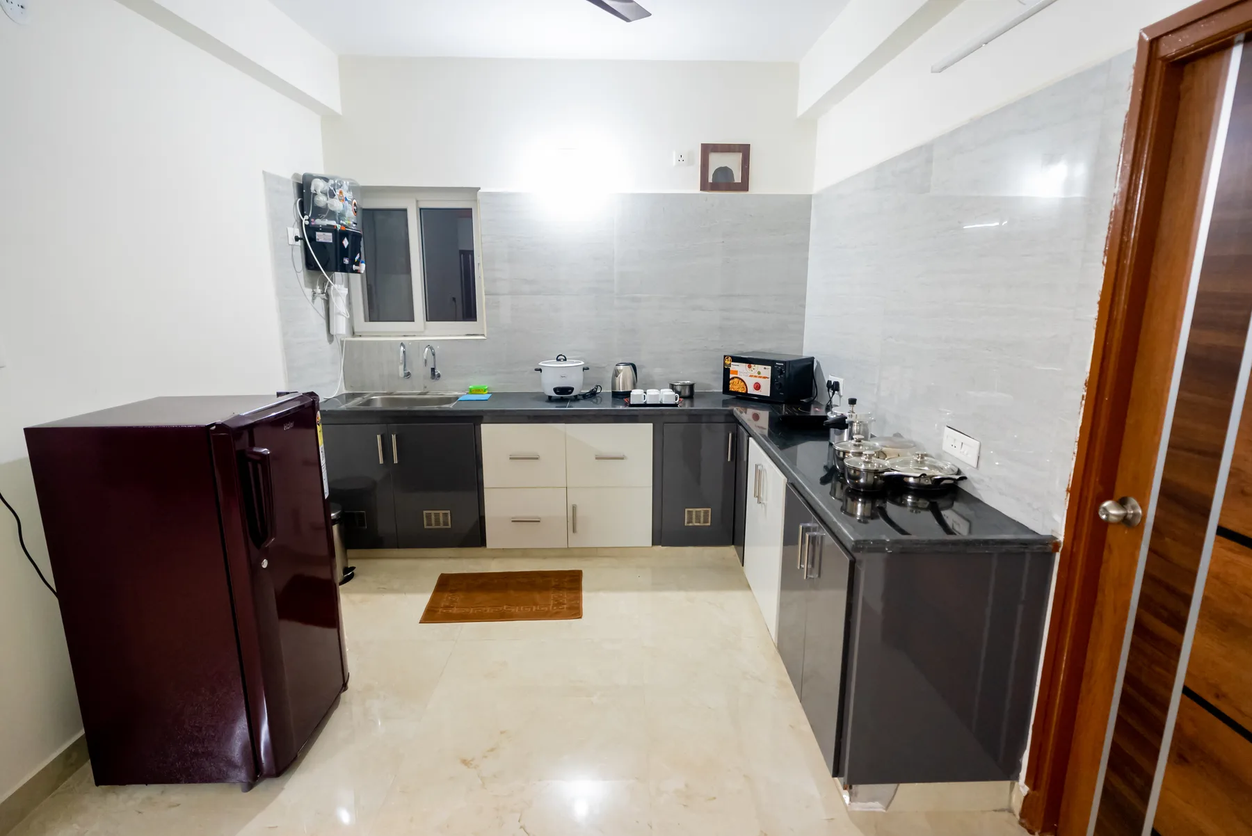 Spacious private kitchen at Mahas Vrindavan