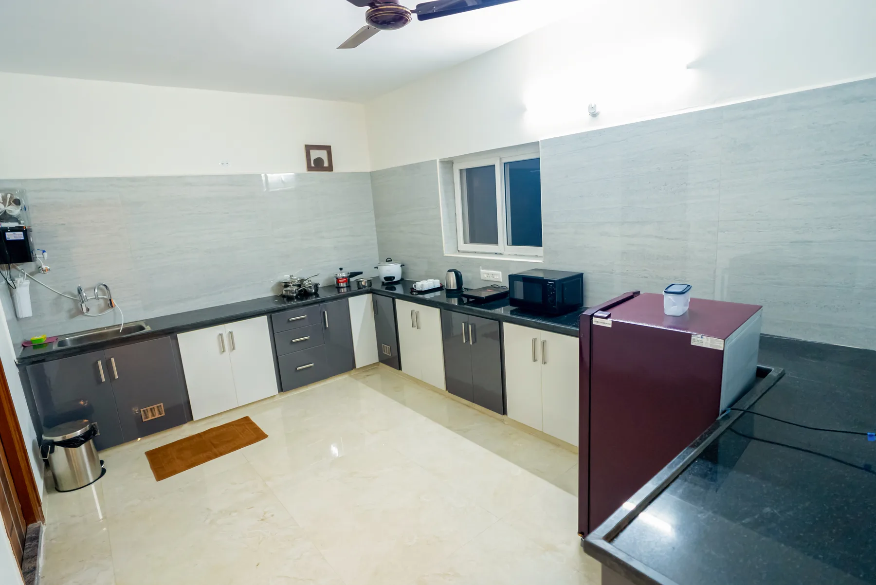 Private kitchen at Mahas Vrindavan 3BHK family apartment